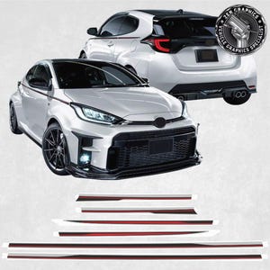 Stripes to fit Yaris GR Decals Stickers foils decorative Graphics Vinyl