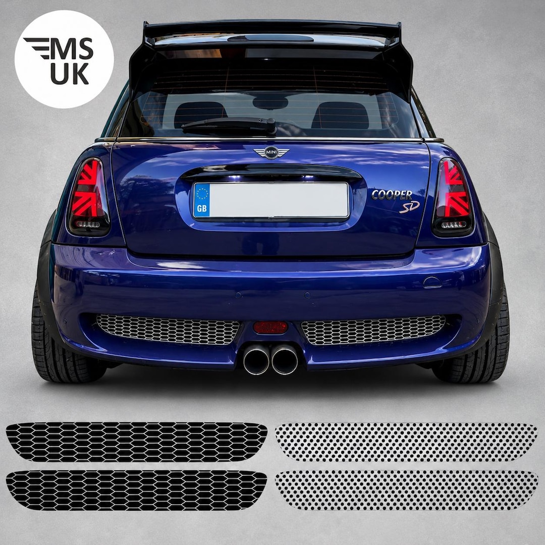 Aero Rear Bumper Vinyl to Fit Mini R50 R52 R53 Cooper S / JCW