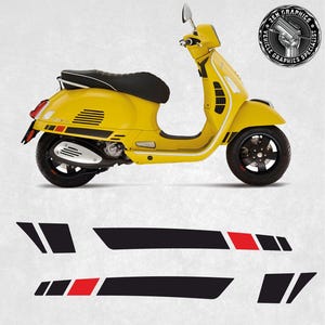 Rayas para adaptarse a Vespa GTS Super Sport 2018 Adhesivos Gráficos Envoltura Láminas Decorativas