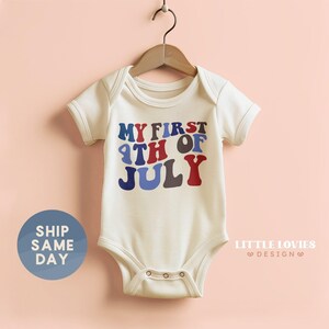 My First 4th Of July Onesies® Brand, Patriotic Baby Outfit, Memorial Day Gift, Independence Day Bodysuit, USA Baby Shower Gift, (CA-JUL49)
