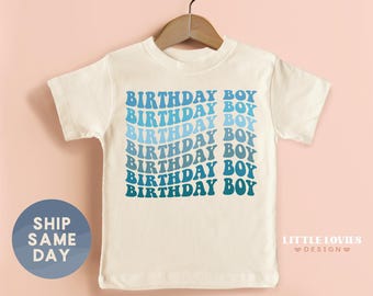 Birthday Boy Toddler T Shirt, Toddler Boy Birthday Party Outfit, Birthday Gift Shirt, Modern Birthday Boy Gift, (CA-B71)