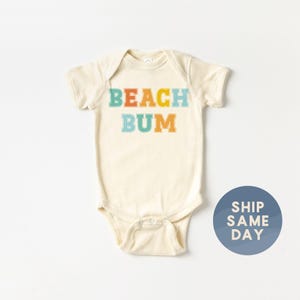 Cute Beach Bum Kids Shirt, Vintage Beach Crew Toddler Shirt, Beach Vacay Kids Clothing, Trendy Beach Toddler T-shirt (CA-SUMM72) image 4