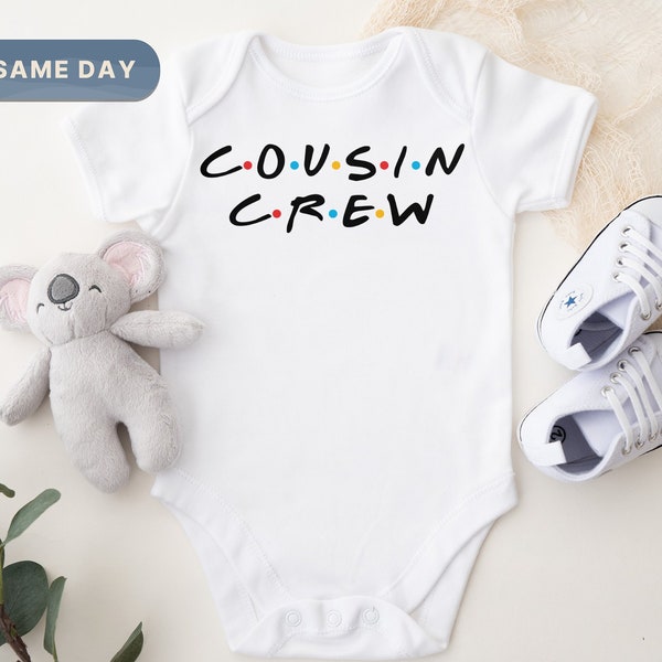 Cousin Crew Onesie®, passende Cousins Outfit, Baby Cousin Onesie®, Freunde TV-Show, Säugling Cousin Crew Onesie®, Kleinkind T-Shirts, (CA-707)