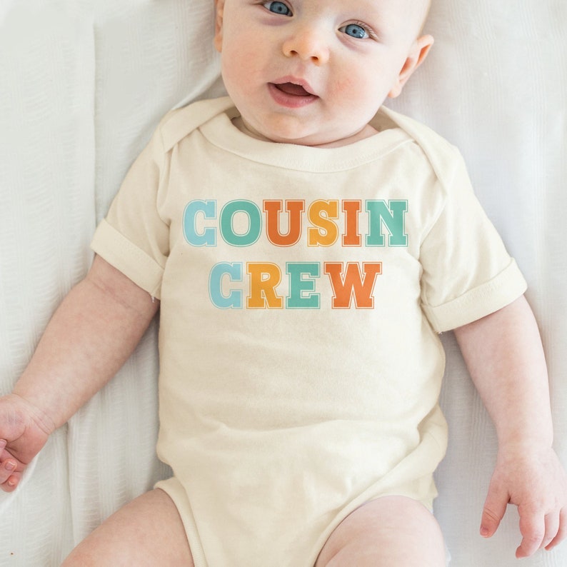 Cousin Crew Baby Onesie®, New to The Cousin Crew Baby Outfit, Cute Summer Sibling Baby Bodysuit, Cool Cousin Squad Onesie® CA-SUMM76 image 9