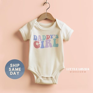 Daddy's Girl Onesie®, Newborn Girl Father's Day Outfit, Father's Day Gift From Dad, New Dad Gift For Baby Girl, (CA-D104)