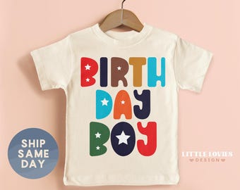 Birthday Boy Toddler Shirt, Cool Birthday Shirt, Cute Boys Kids Shirt, Kids Birthday Party Shirt, (CA-B70)