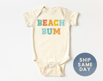 Beach Bum Onesie®, Vintage Beach Crew Bodysuit, Beach Vacay Baby Clothing, Trendy Beach Baby Onesie® (CA-SUMM72)