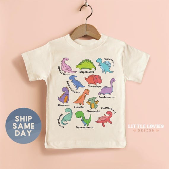 Kids Dinosaur Shirt, Dinosaur Birthday Party Apparel, Toddler Dino Bodysuit, Saurus Family Clothing, T-Rex Tees, (CA-TRE7)