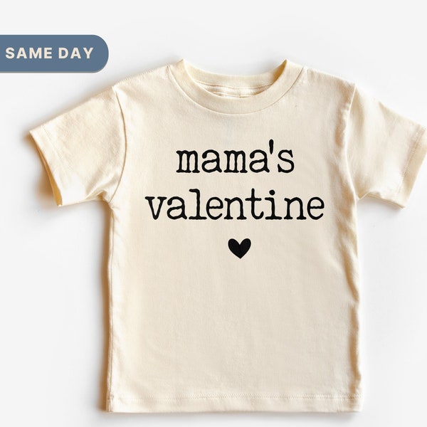 Mama's Valentine Shirt, Cute Toddler Valentine Outfit, Boy Kid Valentine Present, Mama And Me Valentine Clothes, (CA-VAL24)