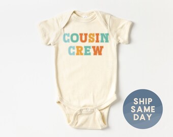 Cousin Crew Baby Onesie®, New to The Cousin Crew Baby Outfit, Cute Summer Sibling Baby Bodysuit, Cool Cousin Squad Onesie® (CA-SUMM76)