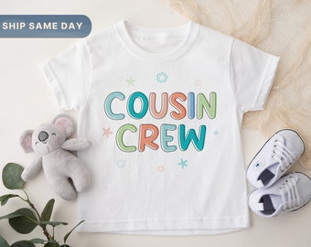 Cousin Crew Toddler Shirt, Retro Summer Sibling Kids Shirt, New to the Cousin Crew Kids Shirt, Cousin Squad Toddler Tee (CA-SUMM55)