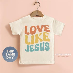 Love Like Jesus Shirt, Kids Easter Vibes Apparel, Easter Bunny Gift For Toddler, Christian Easter Outfit, Jesus Shirt, (CA-EAS34)