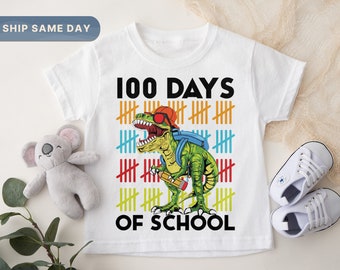 100 Days of School Toddler Shirt, Back to School T-Shirt, First Day of School Outfit, Toddler School Tees, Kids School Outfit Idea (CA-S56)