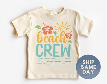 Beach Crew Toddler Shirt, Cute Family Vacation Clothes, Vacay Mode Apparel, Kids Hawaii T-Shirt, Spring Break Toddler Tee, (CA-SUMM28)