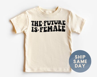 The Future Is Female Toddler Shirt, Activism Kids Shirt, Feminism Kids Shirt, Minimalist Toddler Gift, Little Feminist, (CA-WOM7)