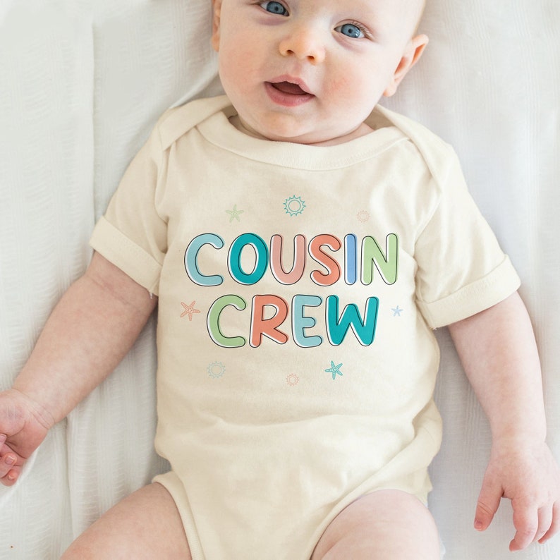 Cousin Crew Toddler Shirt, Retro Summer Sibling Kids Shirt, New to the Cousin Crew Kids Shirt, Cousin Squad Toddler Tee CA-SUMM55 image 5