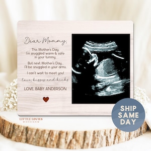 Mother’s Day Gift For Mom-To-Be, Custom Ultrasound Keepsake, First Mother's Day Gift (BO-MOM1)