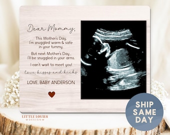 Mother’s Day Gift For Mom-To-Be, Custom Ultrasound Keepsake, First Mother's Day Gift (BO-MOM1)