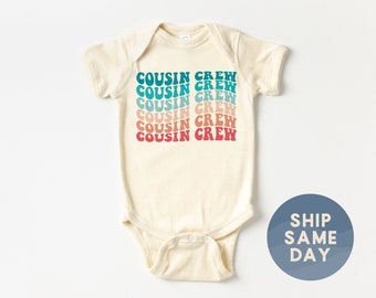 Cousin Crew Baby Onesie®, Family Summer Vacation Baby Outfit, Baby Adventure Clothes, Summer Vibes Apparel, Vacay Mode Gift, (CA-SUMM103)