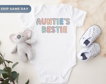 Auntie's Lil' Homie Baby Onesie® • Cute Auntie Baby Bodysuit • Niece Nephew Baby Onesie® • Baby Shower Gift • (CA-818)