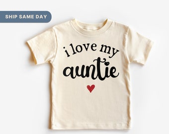 I Love My Auntie Shirt, Aunt Is My Valentine Outfit, Favorite Aunt Valentine Outfit, Cute Gift From Auntie, (CA-VAL42)