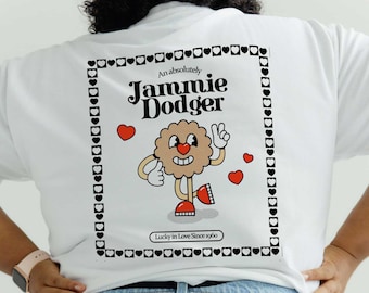 Jammie Dodger Love Fest Men & Women's Vintage Tshirt | Retro Vintage Cartoon | Sustainable | Independent Shop