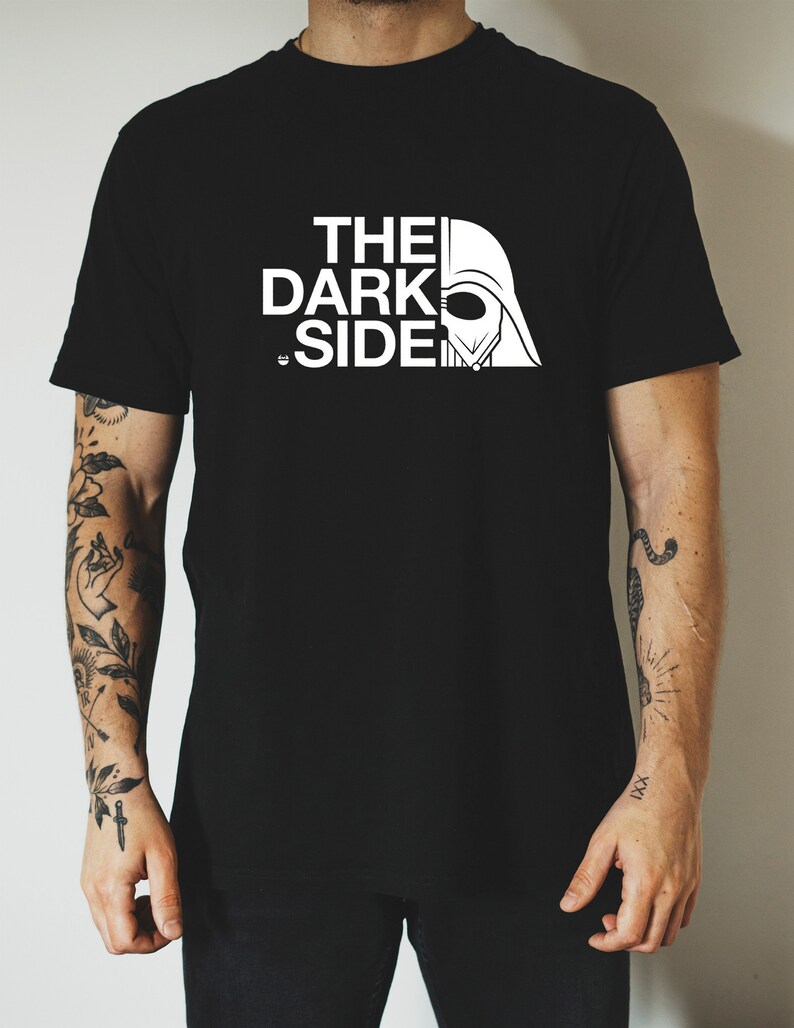 Star Wars the Dark Side the North Face Parody Funny Tshirt Etsy UK