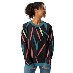 Knitted crew neck sweater