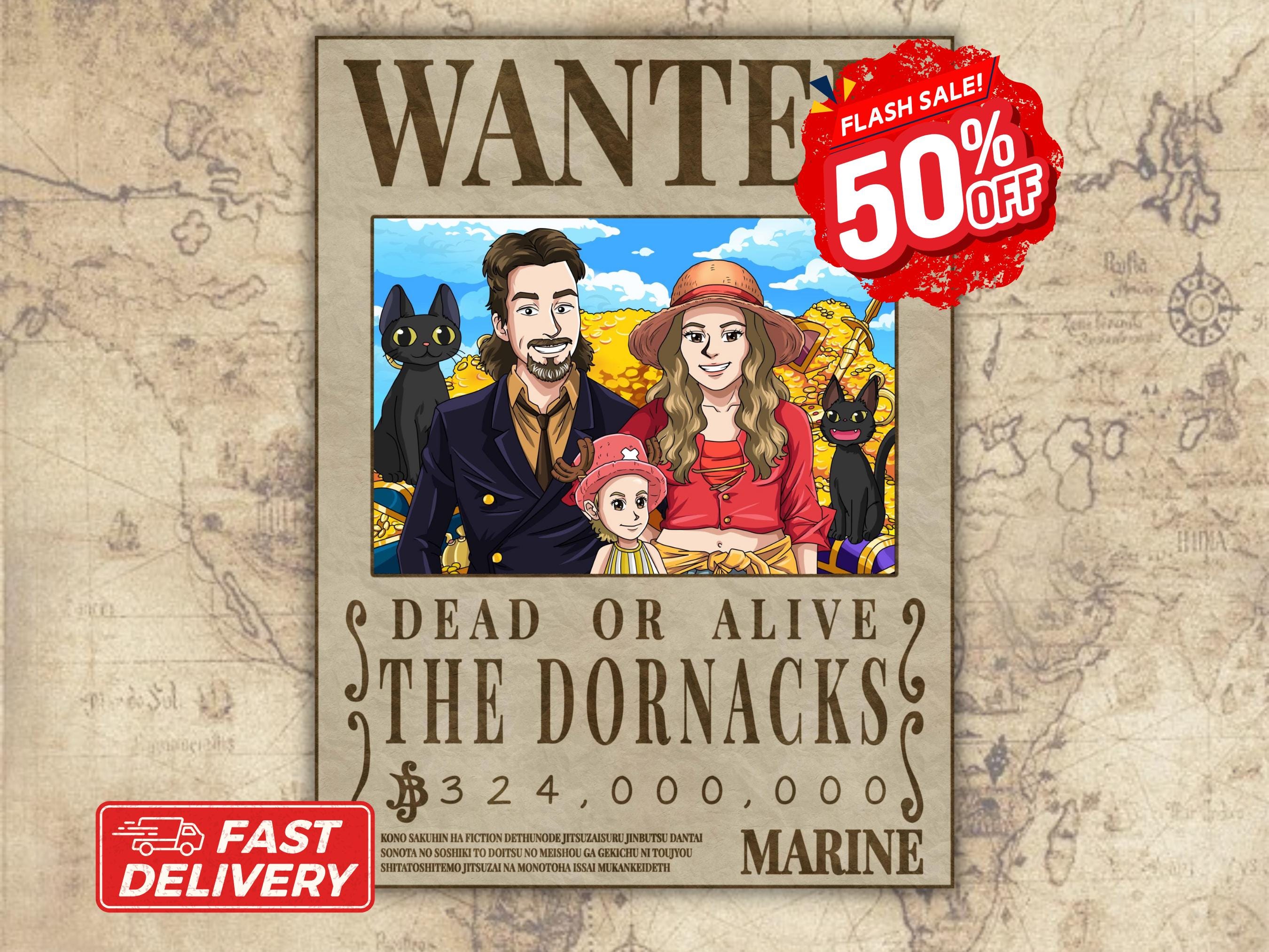 Wanted poster one piece - Etsy 日本