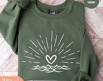 Sunshine Sweatshirt - Beach Hoodie - Summer Sweater - State of Mind Crewneck - Sunshine Sweater - Beach Clothes - Summer Vacay Mode