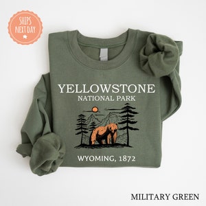 Yellowstone National Park Sweatshirt - Yellowstone National Park Hoodie - Family Vacation Sweater - Yellowstone Crewneck - Vacation Hoodie image 6