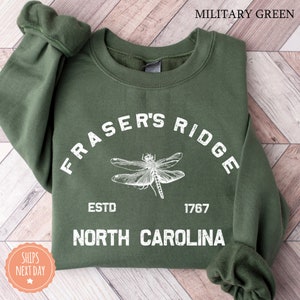 Fraser's Ridge Sweatshirt - Outlander Sweater - Fraser Outlander Hoodie - North Carolina Crewneck - Gift for Her - Outlander Gift