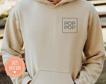 Pop Pop Sweatshirt - Pop Pop Hoodie - Grandpa Gift - Pregnancy Announcement - Father&#39;s Day Gift - Pop Pop Gift - Pop Pop Sweater