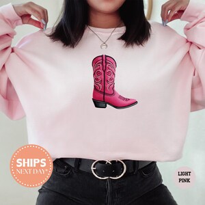 Cowgirl Boots Sweatshirt - Country Concert Hoodie - Western Graphic Crewneck - Country Sweater - Cowgirl Sweatshirt - Cowgirl Boots Gift