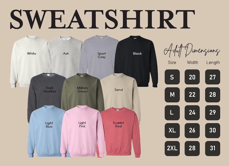 sweatshirt for men and women in different colors