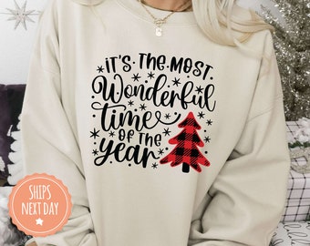 It's The Most Wonderful Time Of The Year Sweatshirt - Christmas Sweater - Gift for Christmas - Christmas Hoodie - Christmas Gift - 11508