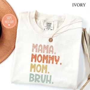 Mama Mommy Mom Bruh T-Shirt - Mom Life Shirt - Gift for Mom - New Mom Shirt - Pregnancy Announcement - Mama Gift - Mom Tee - Comfort Colors image 5