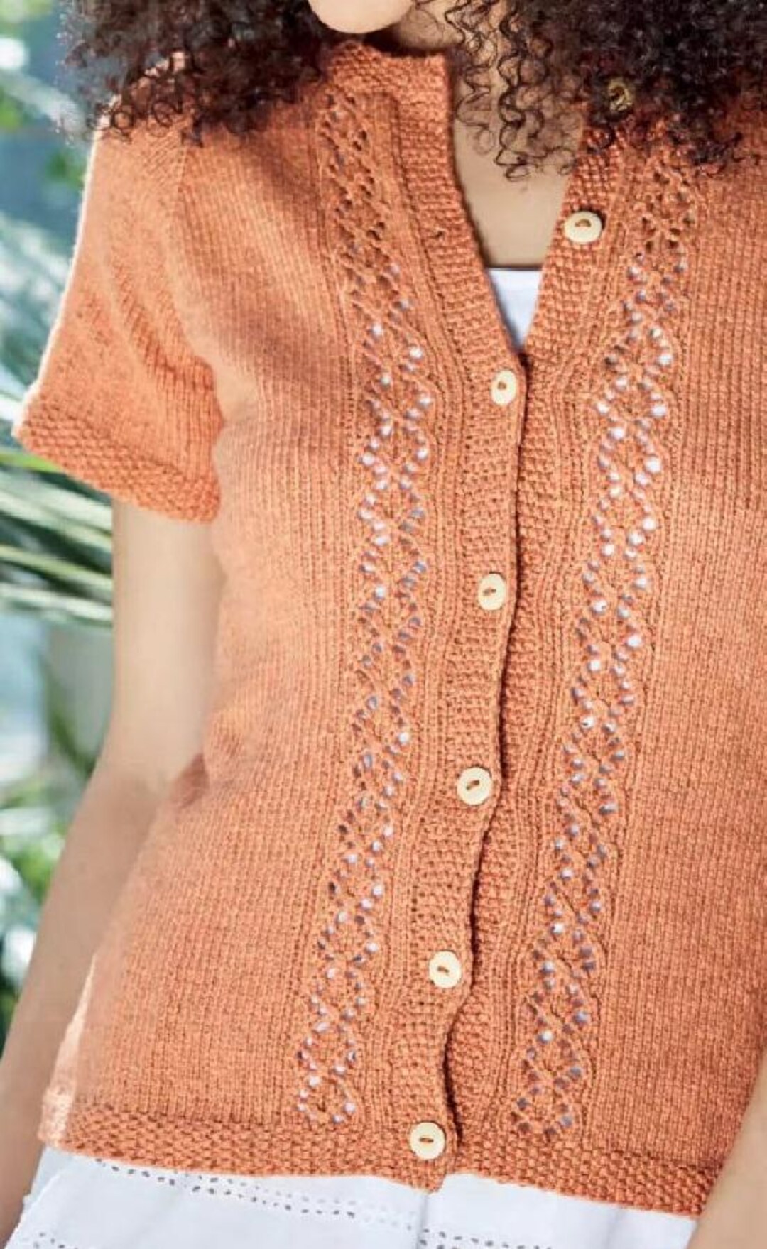 Ladies Cardigan Knitting Pattern PDF Download Etsy