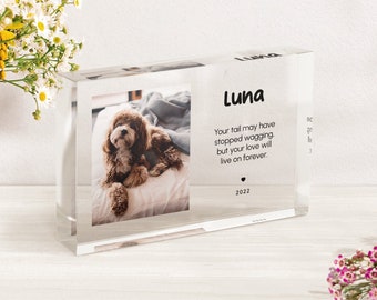 Bereavement Gift, Dog Memorial Plaque, Forever in Our Heart | | P01