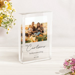 Custom Family Photo Acrylic Plaque: Sentimental Gift