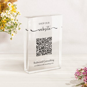 Website Promotion Sign | Unique QR Code Sign for Business Promotion | Unique Business Sign | Shop Promotion |