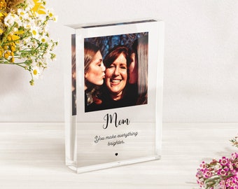Personalized Acrylic Photo Block | Mother's Day Gift with Quote