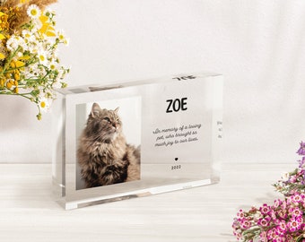 Cat Memorial Plaque: Personalized Pet Sympathy Gift