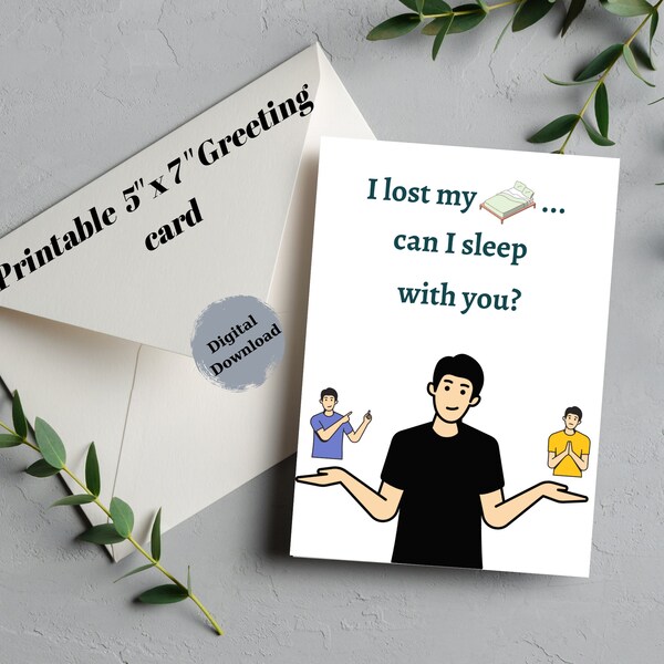 Funny greeting card for her