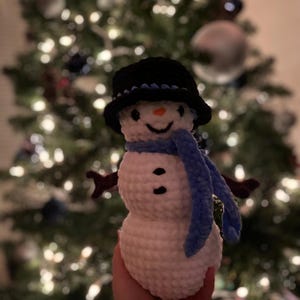 Snowman Crochet Plushie