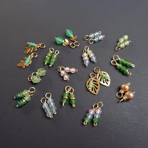 Toevoegen aan bedels voor oorbellen, Kleurrijke extra bedels, Edelsteenbedel voor hoepel, Natuursteenhanger, Hangen voor oorbellen, Kleine bedels