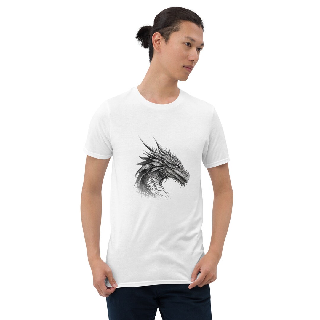 Dragon T-shirt Wyvern Shirt Hydra Themed Short-sleeve Mythical - Etsy