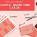 Printable 110 Couples Question Cards | Couple Game| Date Night Game ...