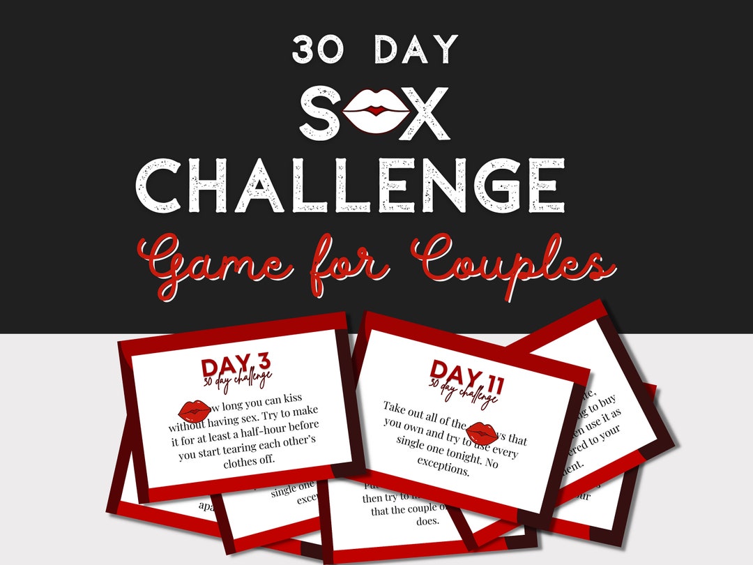 Printable 30 Day Sex Challenge, Sexy Date Night Game, Couples Bucket ...