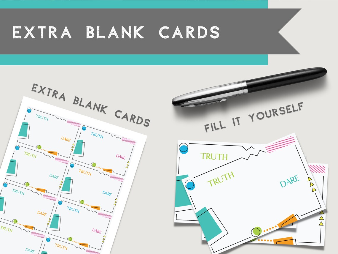 Truth or Dare Printable Party Game Drinking Game party Activity for ...